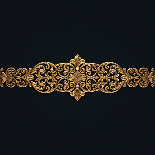 Ornate gold filigree divider